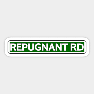 Repugnant Rd Street Sign Sticker